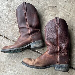 Double H Western Workwear leather pull on boots size 12